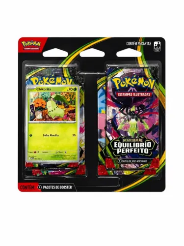 Blister Pokémon TCG - Equilíbrio Perfeito (4 Boosters + Promo)