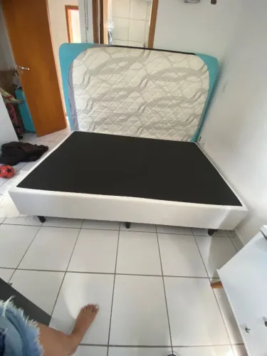 Cama casal box e colchão