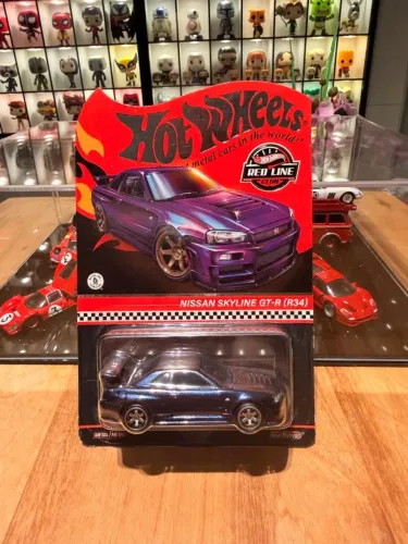 Hot Wheels Nissan Skyline GT-R (R34) Red Line Club Purple & Blue Chameleon RLC Exclusive