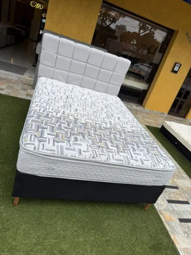 Cama box Casal Completa HERVAL TOP - Entrego! 