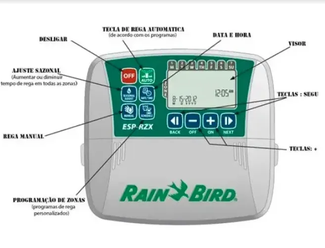 CONTROL. P/ IRRIG. 6ESTAÇÕES ESP-RZXe 230V OUTDOOR PARA WIFI