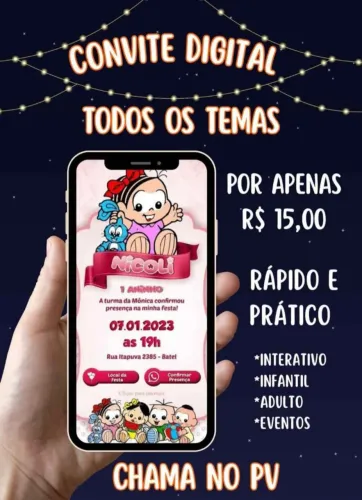 Convite Digital Personalizado 