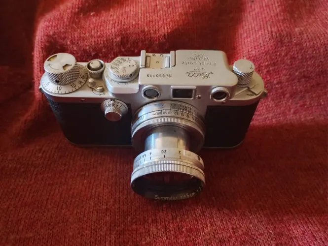 Leica IIIF Summitar Câmera Lente