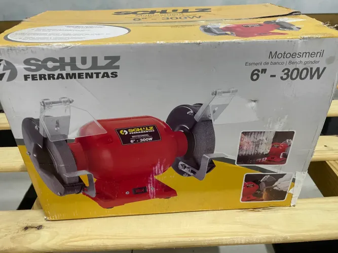 Vendo motoesmeril da Schulz, 6 polegadas, 300W.