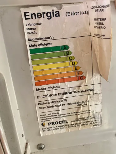 Ar condicionado cônsul timer 7500