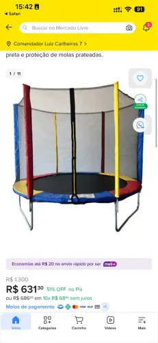 Pula pula pra criança 100kg 