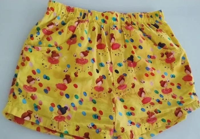 Short infantil menina estampa bailarina Tam 10