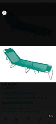 02 Espreguiçadeira Piscina /Praia de alumínio