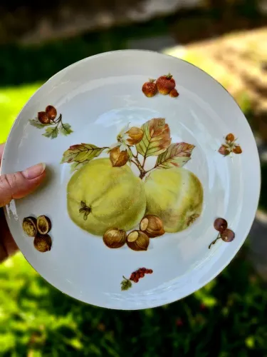 Antigo Prato em porcelana Alemã Bavaria