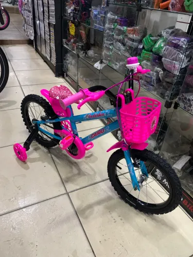 Bicicleta Cairu aro 16 Fadinha Rosa e azul