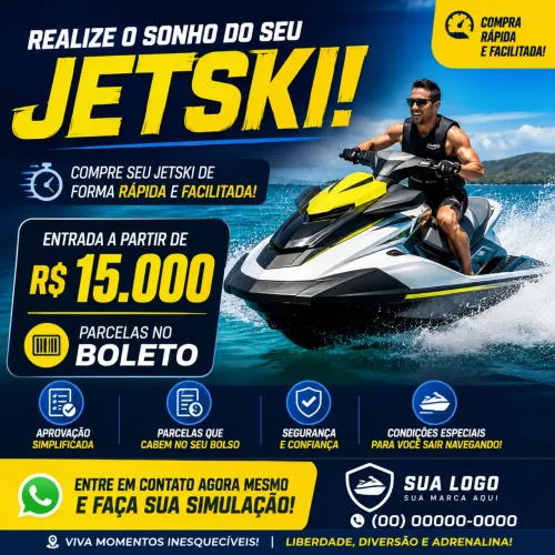 Realize a compra do seu Jetski