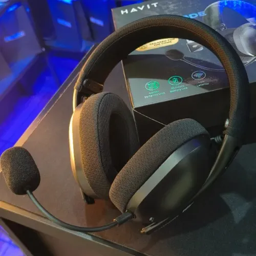 Headset sem fio gamer Havit Fuxi h3 Quad mode Wireless 2.4ghz, Bluetooth, Usb, P3