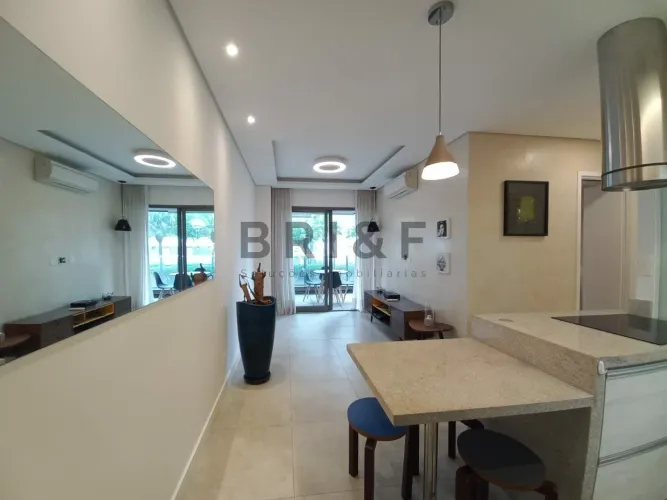 Apartamento para locação, 64m², mobiliado, 1 suíte, varanda e 1 vaga de garagem. Brooklin.