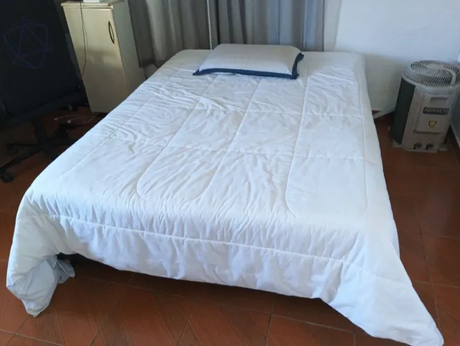 Cama box + colchão 2 em 1