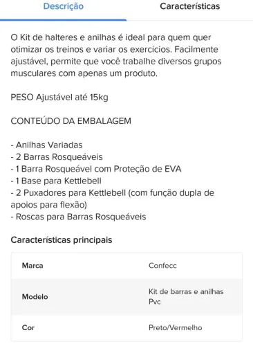 Vendo esses pesos