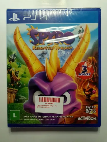 SPYRO REIGNITED TRILOGY PS4 EM PORTUGUÊS TAMBÉM PS5 JOGO 100% ORIGINAL NOVO LACRADO 