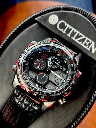 Relógio Citizen C300 Red Devil Blue Angels Zerado C/ Plástico Fundo (Usado)