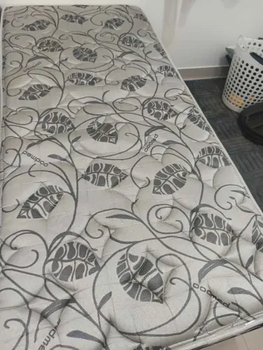 Cama Box Solteiro Plumatex com Colchão D33 Vip, incluindo Bicama Auxiliar