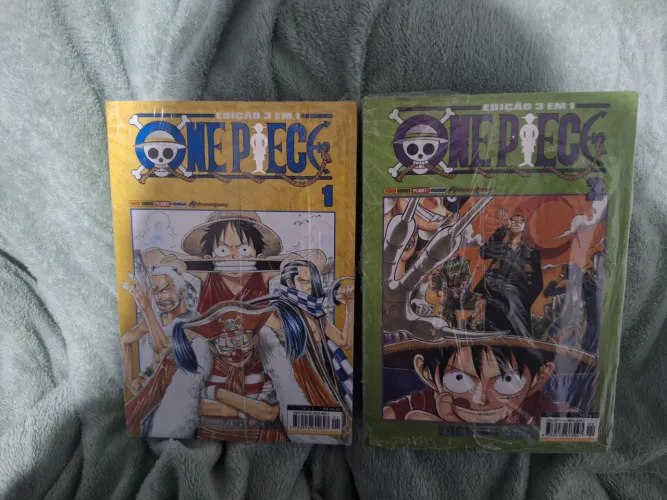One Piece Mangá 3 em 1 Volume 1 e 2