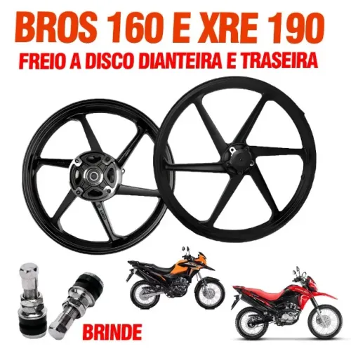 Roda Liga Leve Bros 160 Esdd  Freio Disco Nas Duas Rodas
