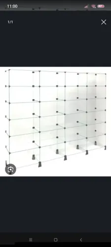 Prateleira modulado vidro 1.9x2.5 SOMENTE INTERESSADOS POR FAVOR 