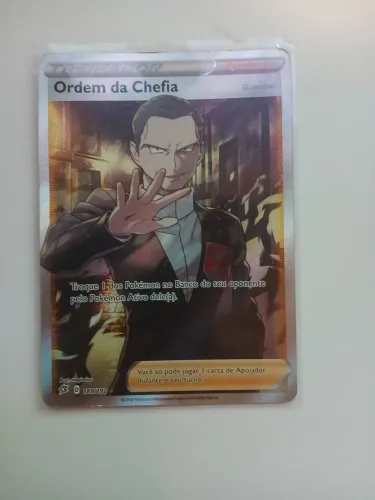 Carta pokémon Ordem da Chefia (189/192)
