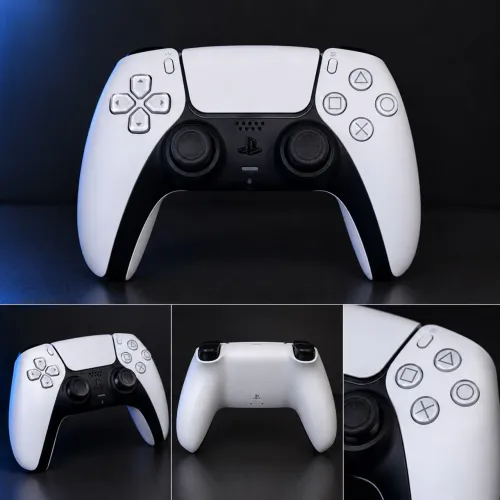 Controle DualSense PS5 Original - Branco e Preto