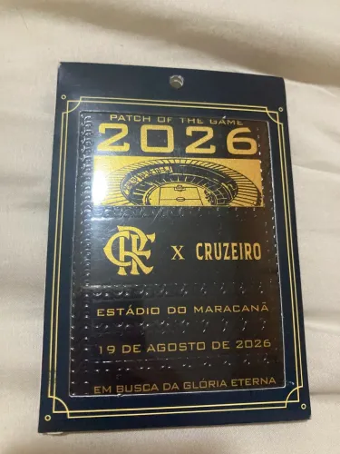 Card Colecionável Patch of the Game 2026 - Flamengo x Cruzeiro (Com NFC)