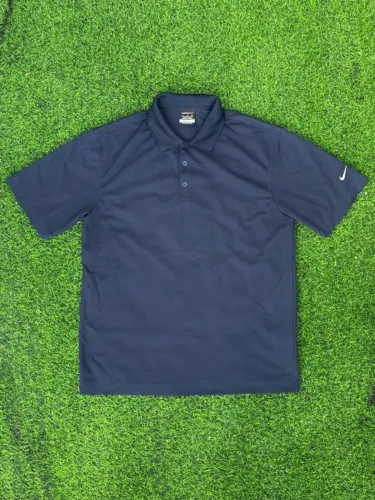 camisa polo nike golf azul marinho m