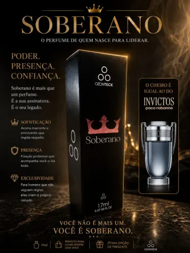 Perfume Soberano ( essência invictos paco rabanne)