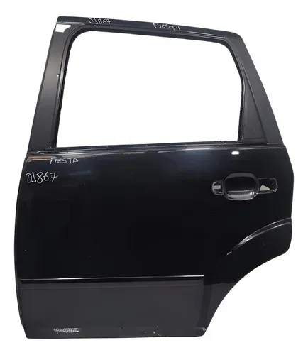 Porta Traseira Esquerda Ford Fiesta Preta 2003 2014 001867