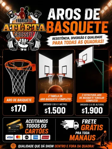 FABRICANTE DE ARO DE BASQUETE APARTIR $ 170