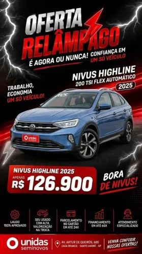 Volkswagen Nivus Highline 1.0 200 TSI Flex AUT 2025