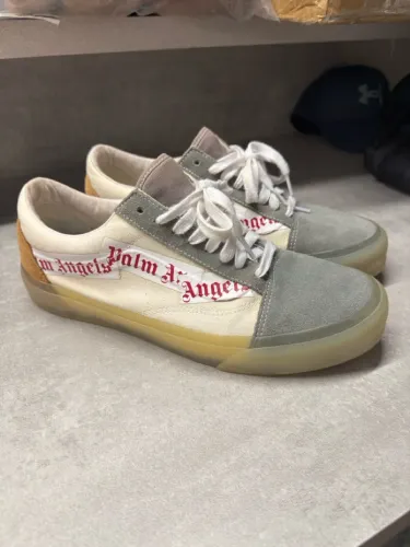 Tênis Palm Angels x Vans Old Skool VLT LX White Grey Beige