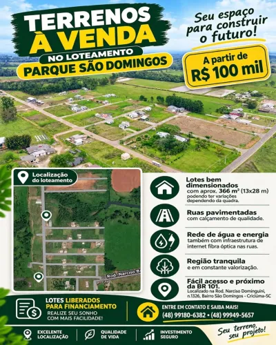 Vendo terrenos com 366m2