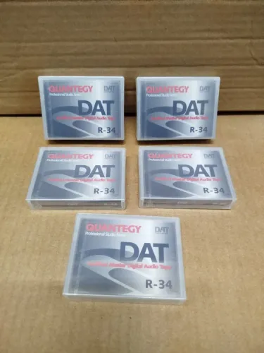 Lote Fita Dat Audio Digital Quantegy R-34 Tape Cassete 34 Minutos