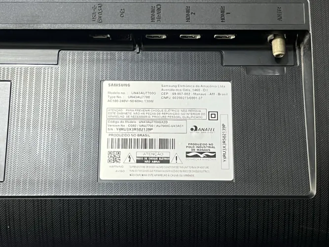 Tv Samsung 43 Polegadas Smart com Tela Quebrada