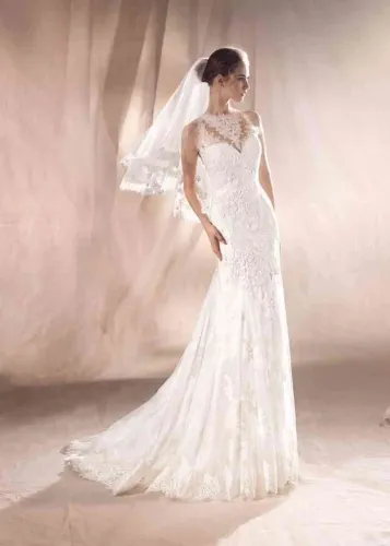 Vestido de Noiva Alto Padrão - Modelo Sereia | Estado Impecável