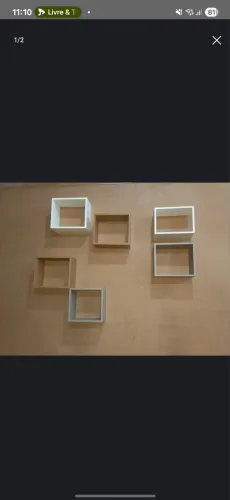 nincho decorativos mdf (ja vai com bucha, parafuso e suporte) 2=70 reais