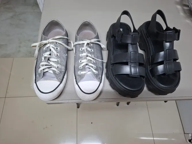 Sandalia melissa e tenis all star 35