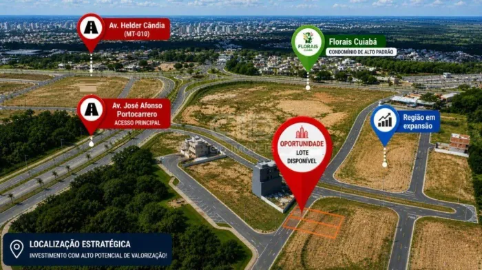 Dois Terrenos em Condomínio á venda - loteamento Ginco Empresarial Chicago
