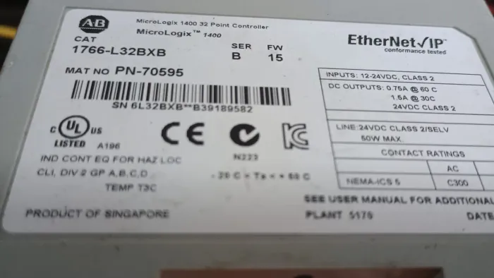 Controle micrologix