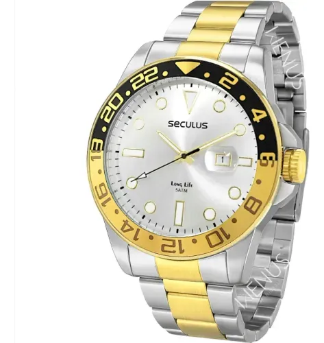 Relógio masculino marca seculus original elegante e esportivo