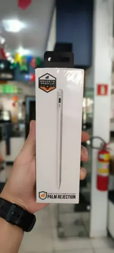 Caneta Capacitiva Pro PalmRejection Branca Ipad Gs
