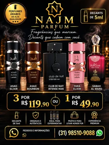 DECANTS DE PERFUMES ÁRABES 100% ORIGINAIS.