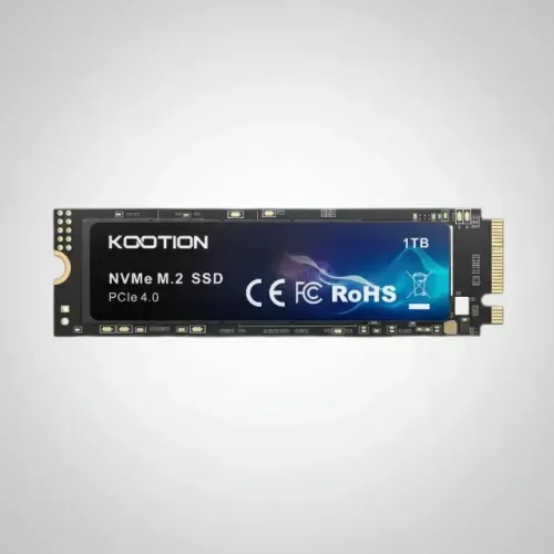 SSD M.2 NVMe 1TB Kootion, PCI-e 4.0, TLC, 5000Mbps / 4500Mbps PC, PS5, Laptop, C/ Dissipad