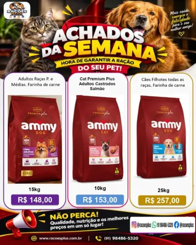 Rações Cães e Gatos