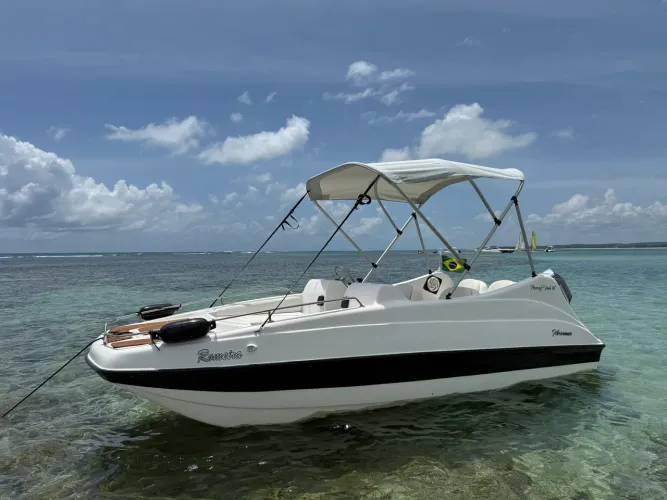 Lancha Flying fish 16 motor 60hp ZERO KM 4 anos de garantia barco 