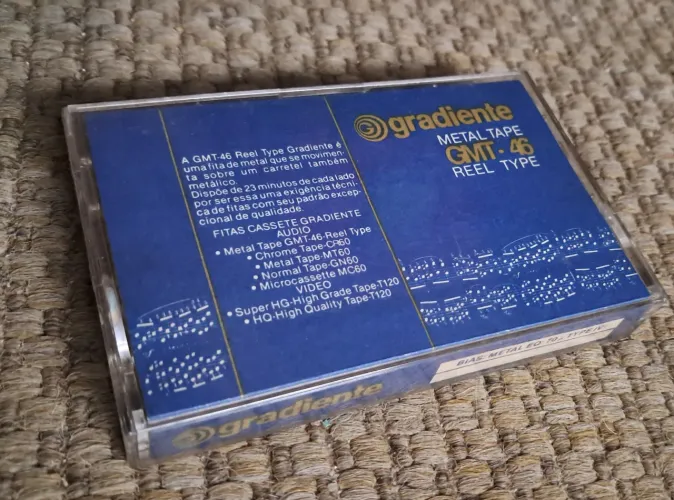 Cassette K7 Gradiente Reel Type "Rolinho"