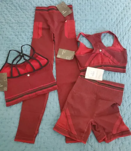 Conjunto para Pilates/Academia/Yoga com 4 peças, edição exclusiva Plié